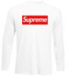 Лонгслів Supreme logo Білий фото