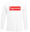 Лонгслів Supreme logo Білий фото