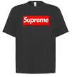 Футболка Оверсайз Supreme logo Черный фото