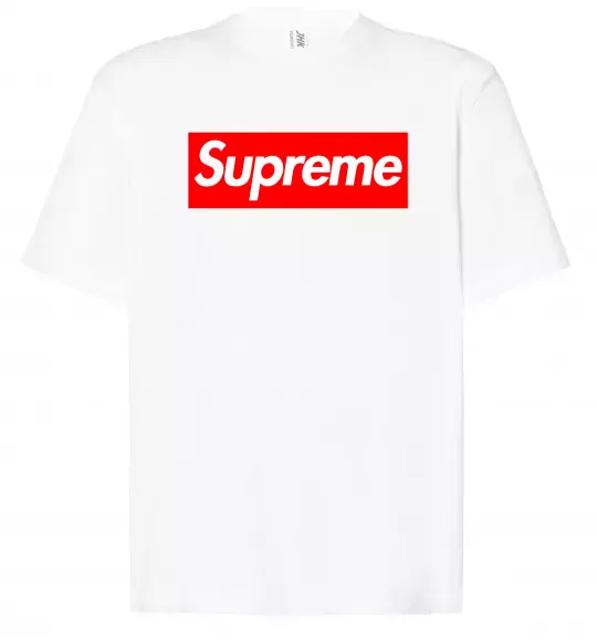 Футболка Оверсайз Supreme logo Белый фото