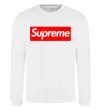 Світшот Supreme logo Білий фото