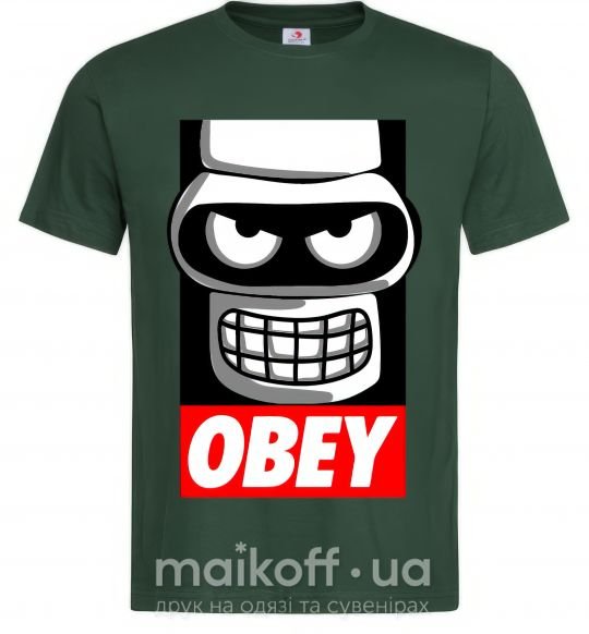 Мужская футболка Obey Bender Темно-зеленый фото