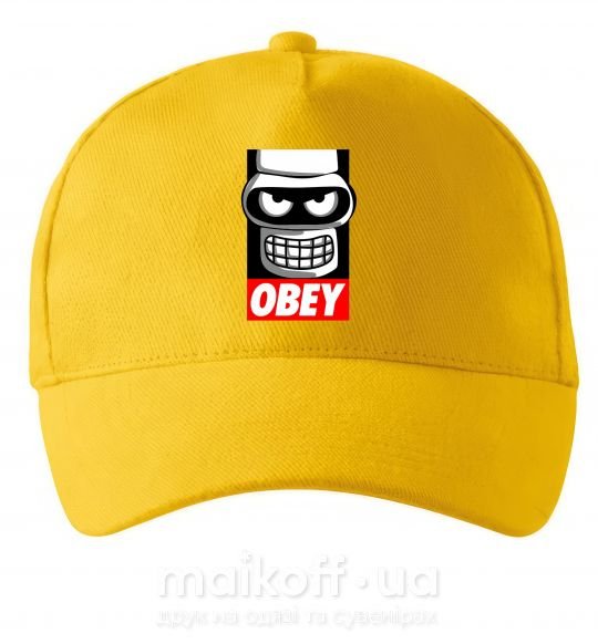 Кепка Obey Bender Солнечно желтый фото