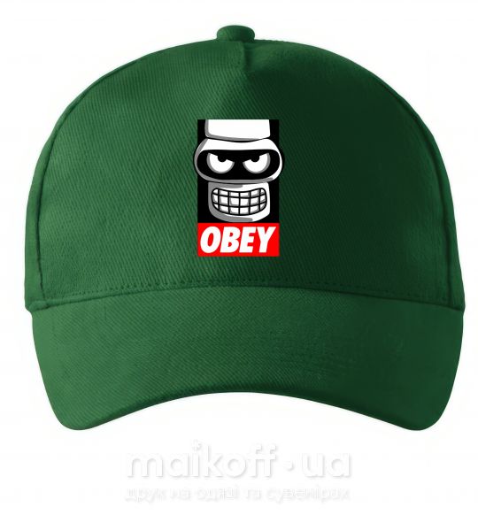 Кепка Obey Bender Темно-зелений фото
