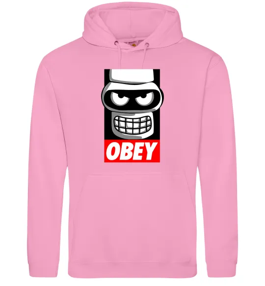 Мужская толстовка (худи) Obey Bender Розовый фото