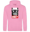 Женская толстовка (худи) Obey Bender Розовый фото