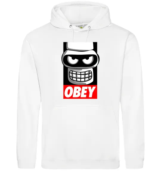 Жіноча толстовка (худі) Obey Bender Білий фото