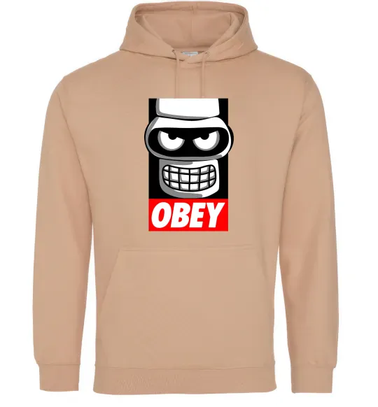 Жіноча толстовка (худі) Obey Bender Пісочний фото