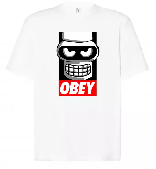 Футболка Оверсайз Obey Bender Белый фото