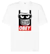 Футболка Оверсайз Obey Bender Белый фото