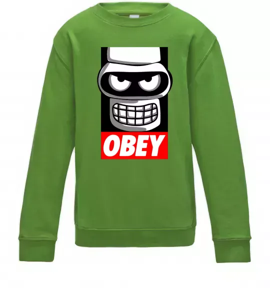 Детский Свитшот Obey Bender Лаймовый фото