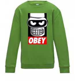 Детский Свитшот Obey Bender Лаймовый фото