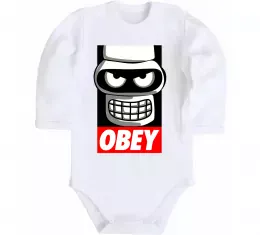 Детский боди Obey штурмовик Белый фото
