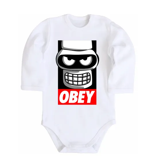Детский боди Obey Bender Белый фото