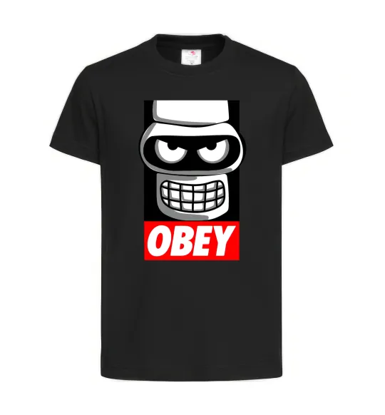 Детская футболка Obey Bender Черный фото