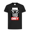 Детская футболка Obey Bender Черный фото