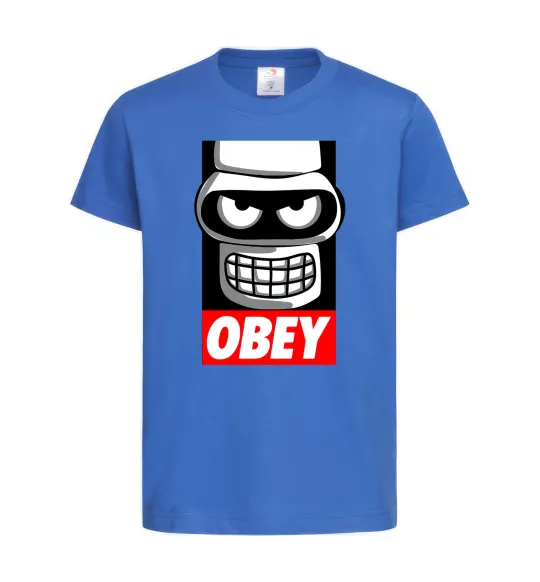 Детская футболка Obey Bender Ярко-синий фото