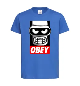 Детская футболка Obey Bender Ярко-синий фото