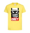 Детская футболка Obey Bender Лимонный фото