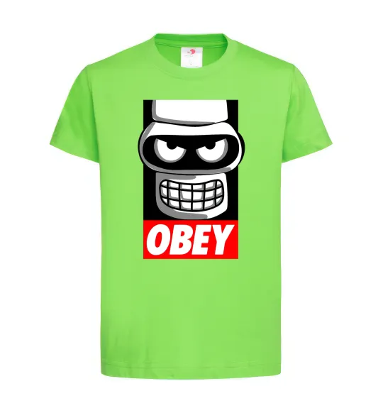 Детская футболка Obey Bender Лаймовый фото