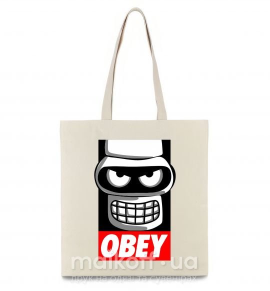 Эко-сумка Obey Bender Бежевый фото