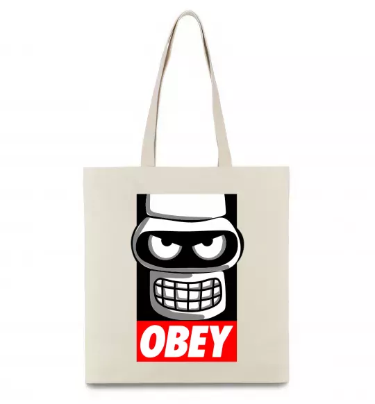 Еко-сумка Obey Bender Бежевий фото