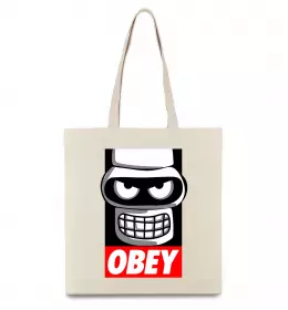 Еко-сумка Obey Bender Бежевий фото