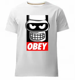 Чоловіча преміум футболка Obey штурмовик Білий фото