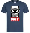 Чоловіча футболка Obey Bender Темно-синій фото