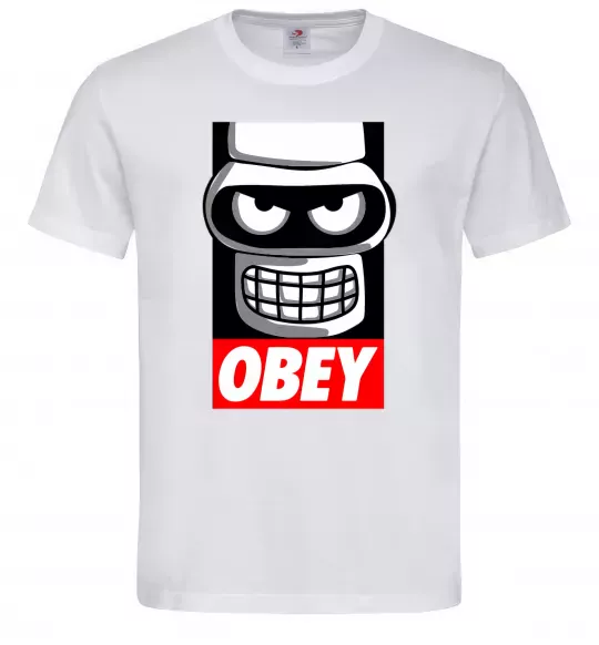 Чоловіча футболка Obey Bender Білий фото