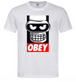 Мужская футболка Obey Bender Белый фото
