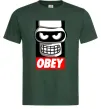Чоловіча футболка Obey Bender Темно-зелений фото
