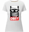 Женская премиум футболка Obey Bender Белый фото