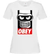 Женская футболка Obey Bender Белый фото