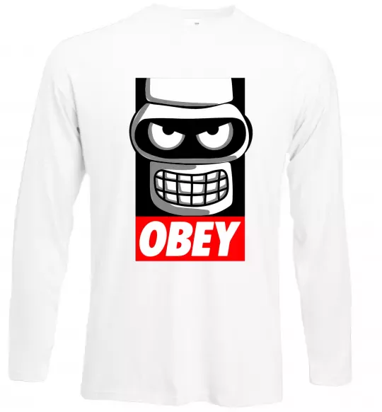 Лонгслив Obey Bender Белый фото