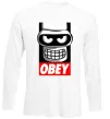 Лонгслив Obey Bender Белый фото