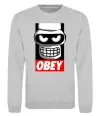 Світшот Obey Bender Сірий меланж фото