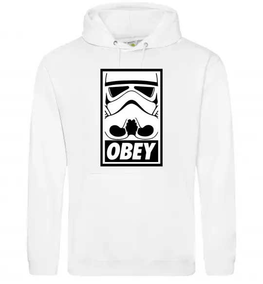 Чоловіча толстовка (худі) Obey штурмовик Білий фото