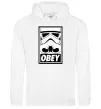 Чоловіча толстовка (худі) Obey штурмовик Білий Чоловіча толстовка (худі) Obey штурмовик Білий фото