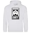 Чоловіча толстовка (худі) Obey штурмовик Сірий меланж Чоловіча толстовка (худі) Obey штурмовик Сірий меланж фото