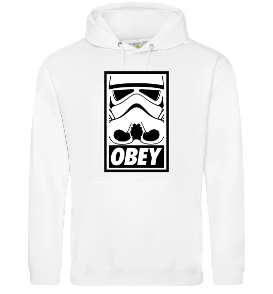 Жіноча толстовка (худі) Obey штурмовик Білий фото