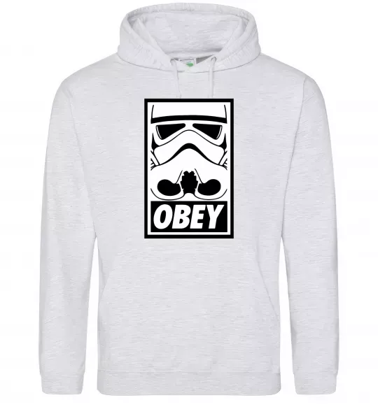 Жіноча толстовка (худі) Obey штурмовик Сірий меланж фото