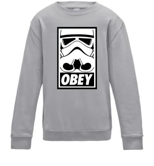 Дитячий світшот Obey штурмовик Сірий меланж фото