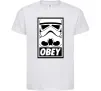 Дитяча футболка Obey штурмовик Білий Дитяча футболка Obey штурмовик Білий фото