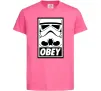 Дитяча футболка Obey штурмовик Яскраво-рожевий Дитяча футболка Obey штурмовик Яскраво-рожевий фото