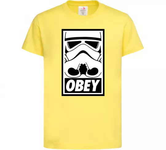 Дитяча футболка Obey штурмовик Лимонний фото
