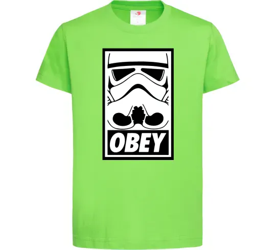 Дитяча футболка Obey штурмовик Лаймовий фото