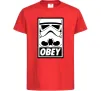 Дитяча футболка Obey штурмовик Червоний Дитяча футболка Obey штурмовик Червоний фото