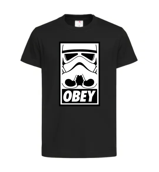 Дитяча футболка Obey штурмовик Чорний фото