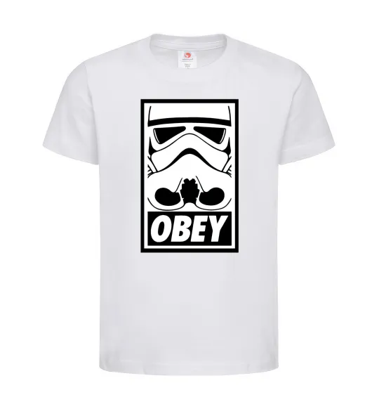 Дитяча футболка Obey штурмовик Білий фото
